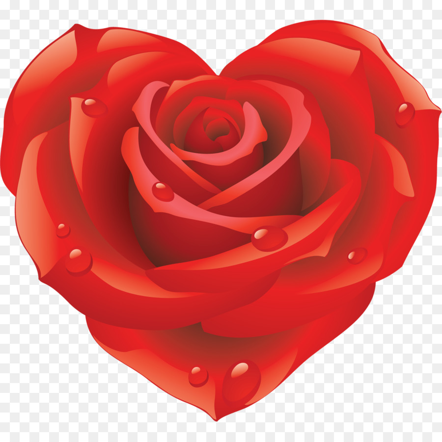 Rosa En Forma De Corazón，Amar PNG