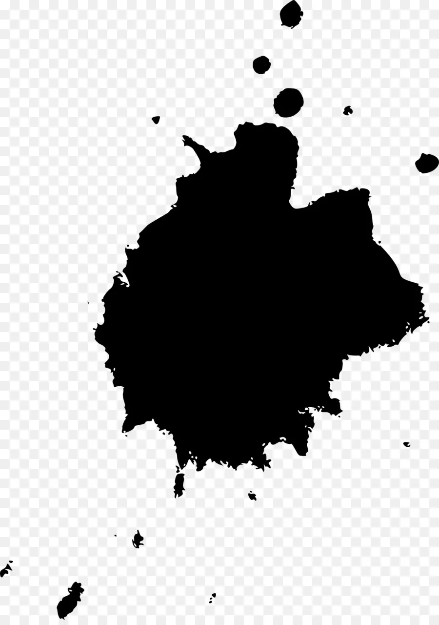 Mancha De Tinta，Negro PNG