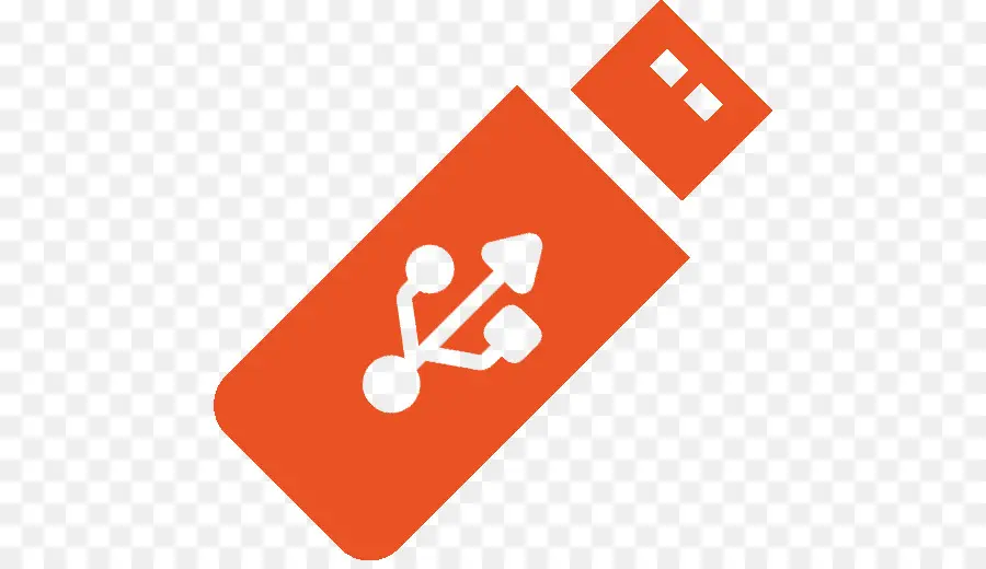 Unidad Usb Naranja，Almacenamiento PNG