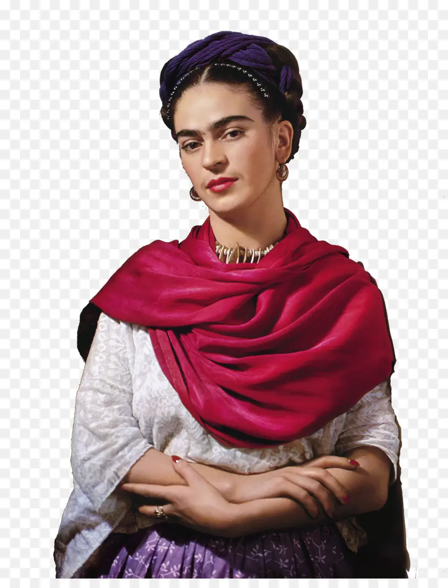 Mujer Con Mantón Rojo，Ropa Tradicional PNG