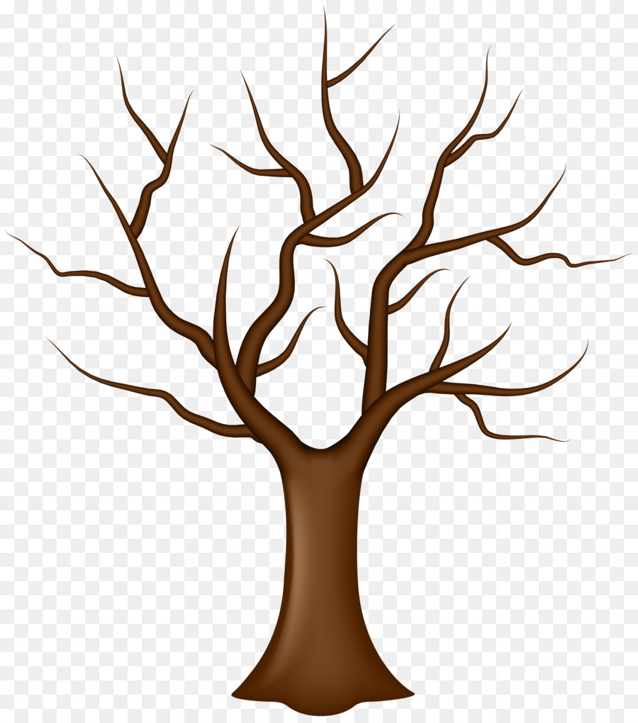 Tronco de rama de tronco de árbol, árbol, hoja, tallo de la planta, dibujos  animados png