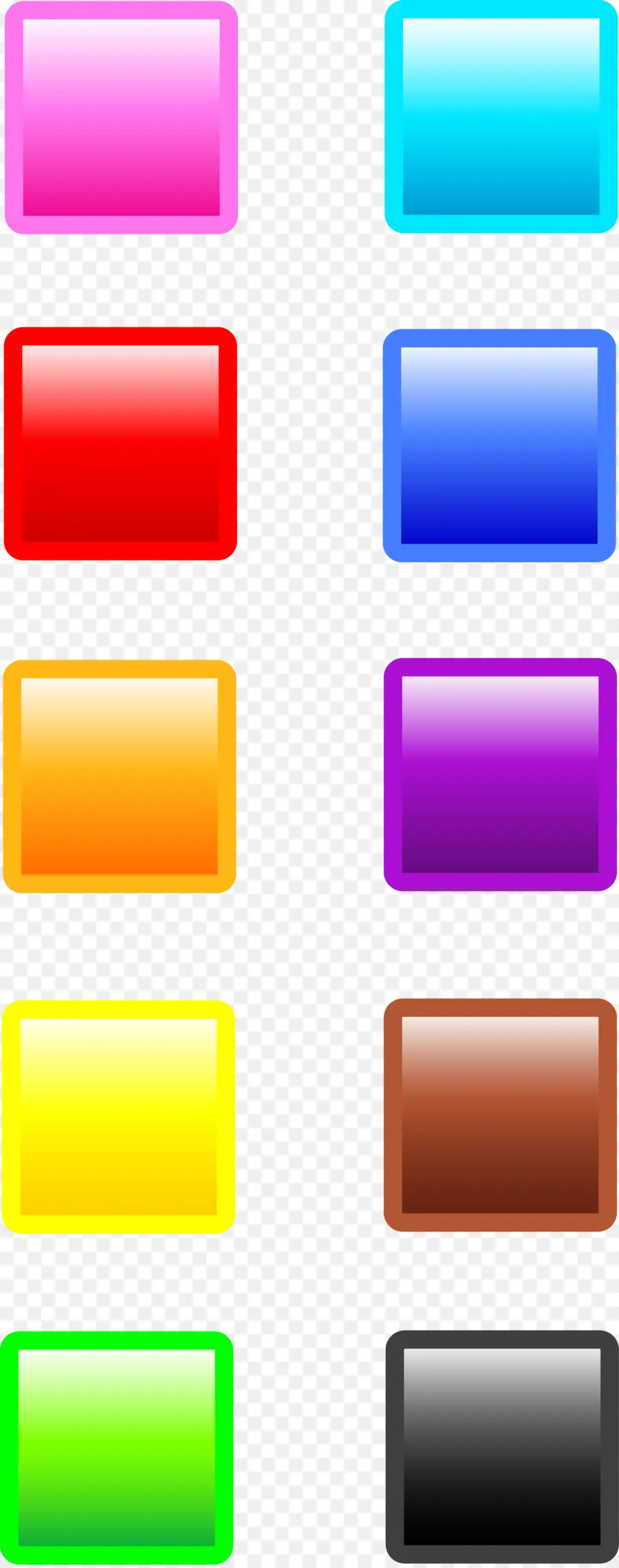 Cuadrados De Colores，Paleta PNG