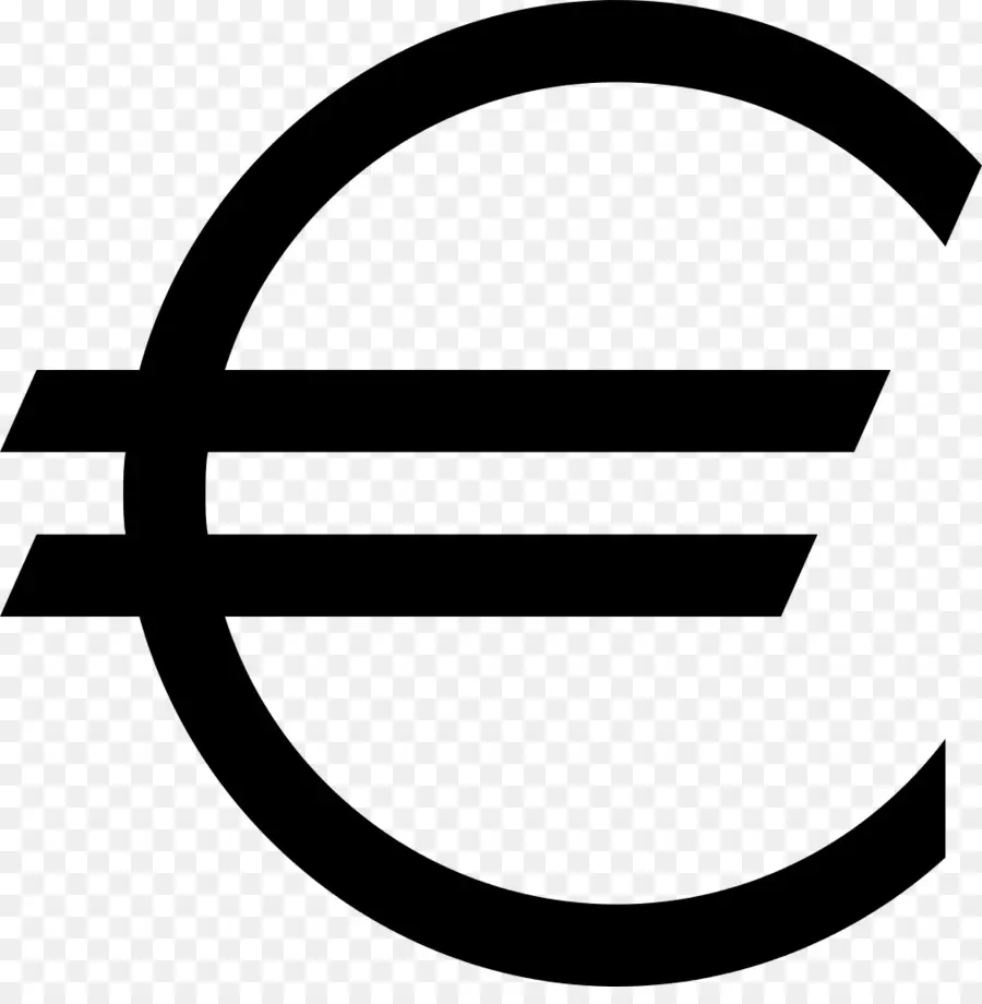 Símbolo Del Euro，Negro PNG