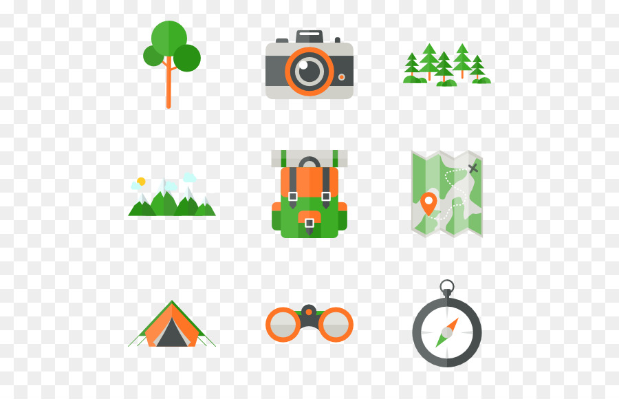 Iconos De Camping，Mochila PNG