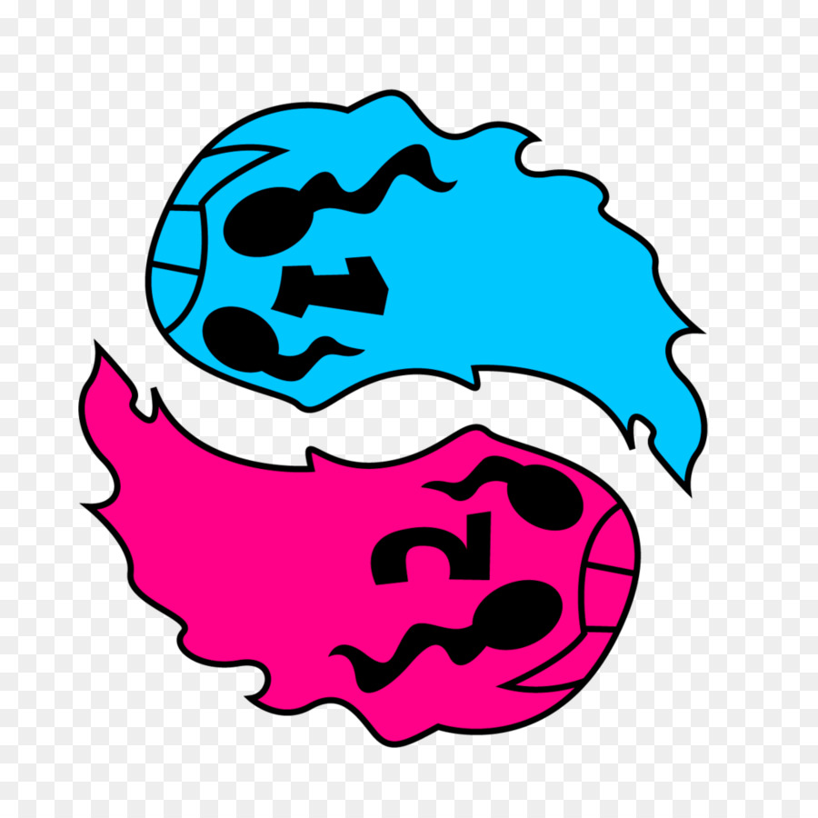 Fantasma Azul Y Rosa，Escalofriante PNG