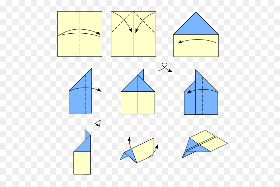 Instrucciones De Avión De Papel，Papel PNG