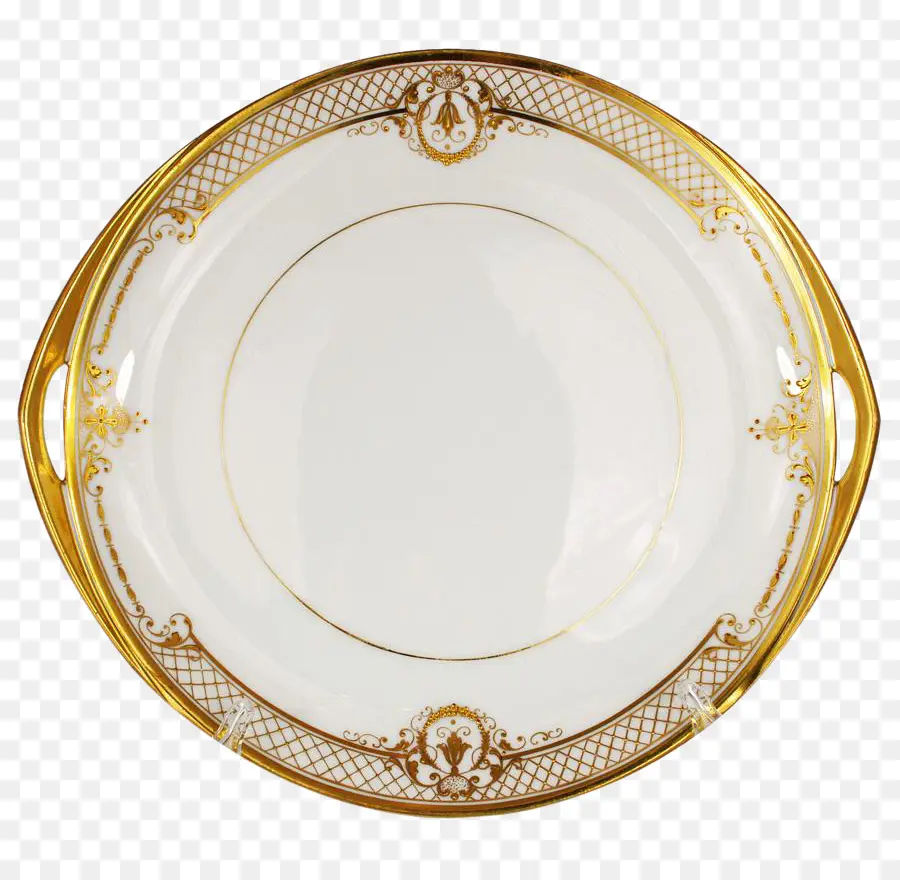 Plato Decorativo，Oro PNG