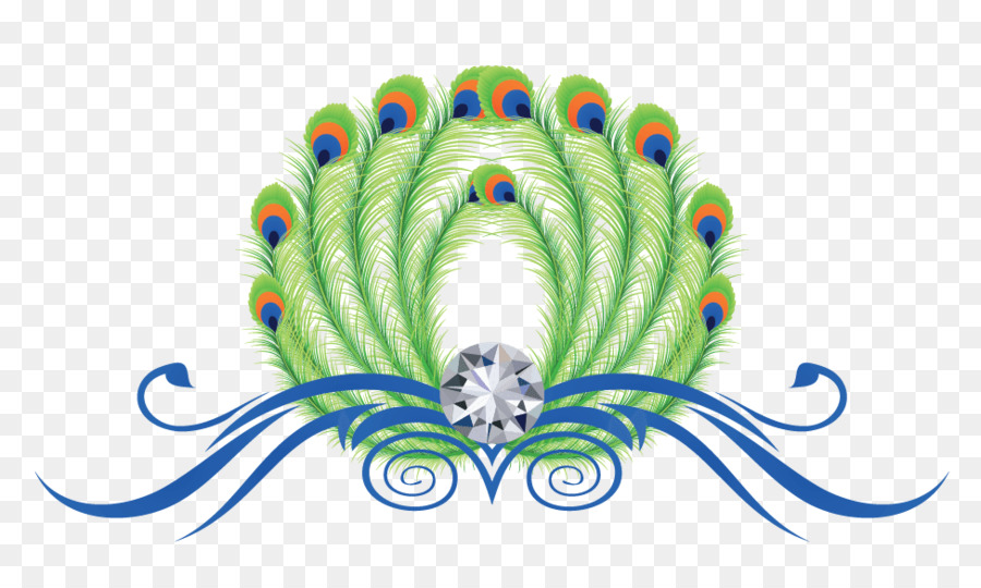 Plumas De Pavo Real，Joyas PNG