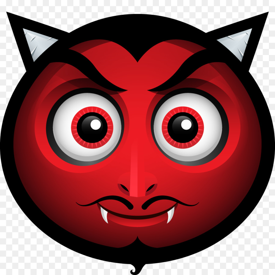 Emoji Del Diablo Rojo，Rostro PNG