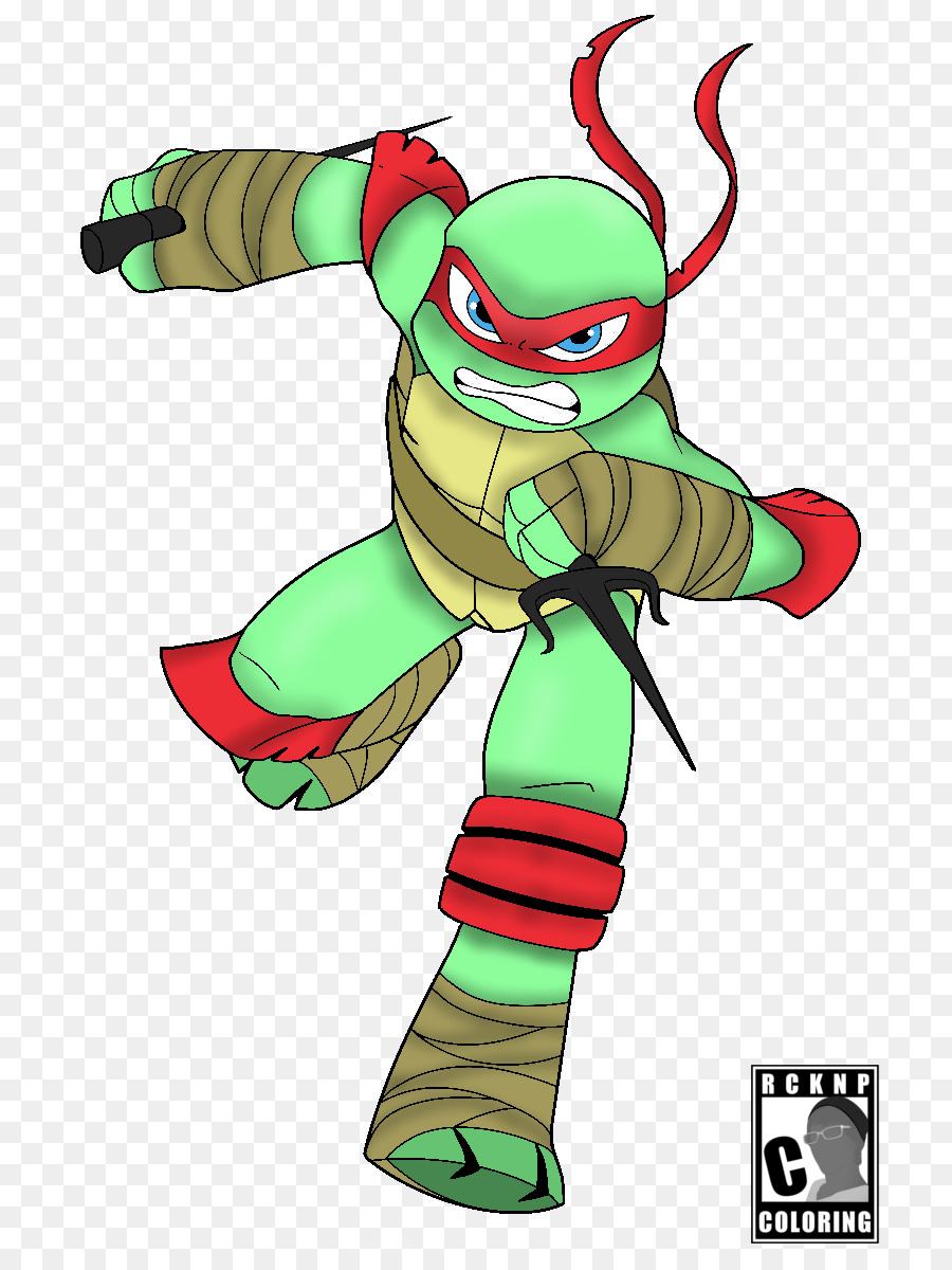 Tortuga Ninja Verde，Máscara Roja PNG