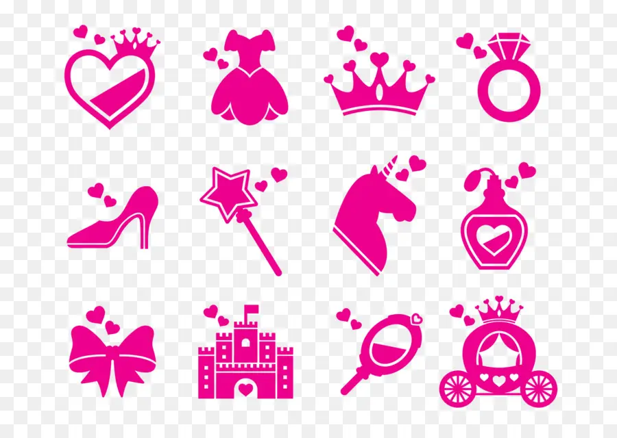 Iconos De Princesa Rosa，Corona PNG