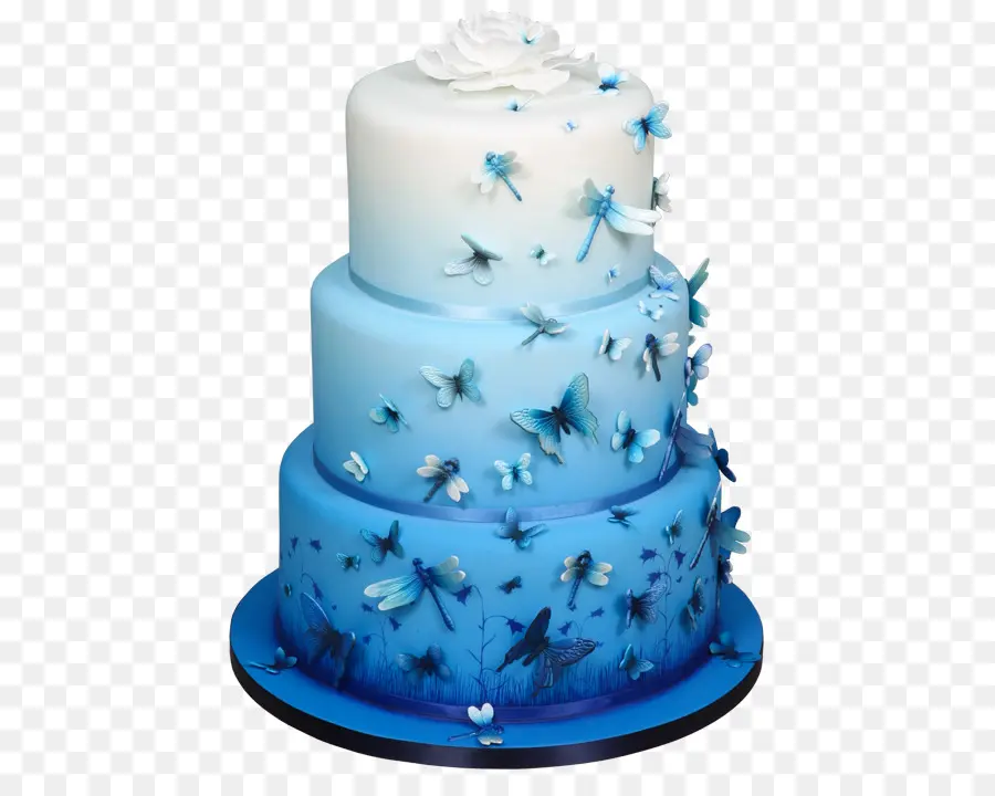 Pastel Azul，Postre PNG