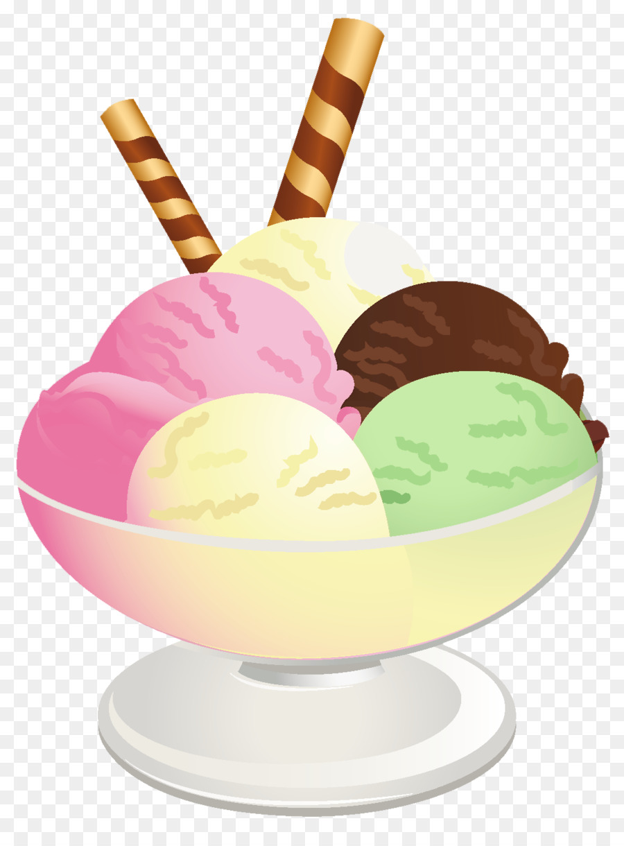 Helado En Recipiente De Vidrio，Postre PNG