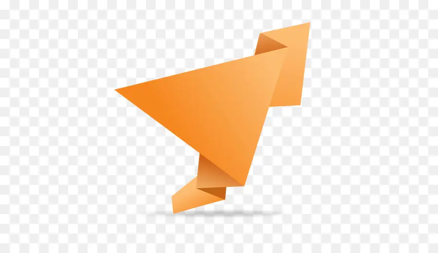 Forma De Origami Naranja，Papel PNG