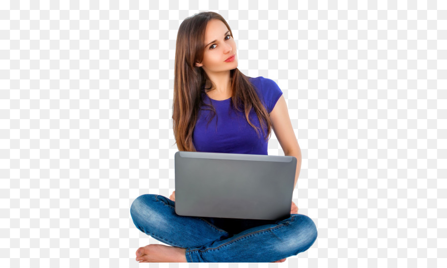 Chica Con Laptop，Sesión PNG