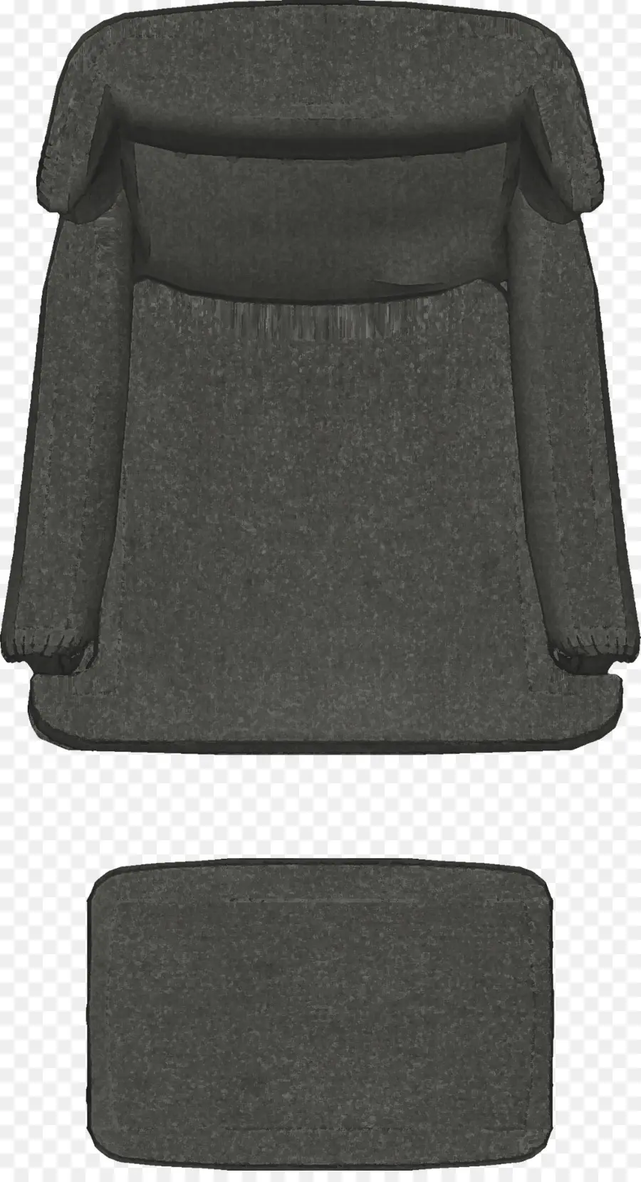 Sillón Gris，Cómodo PNG