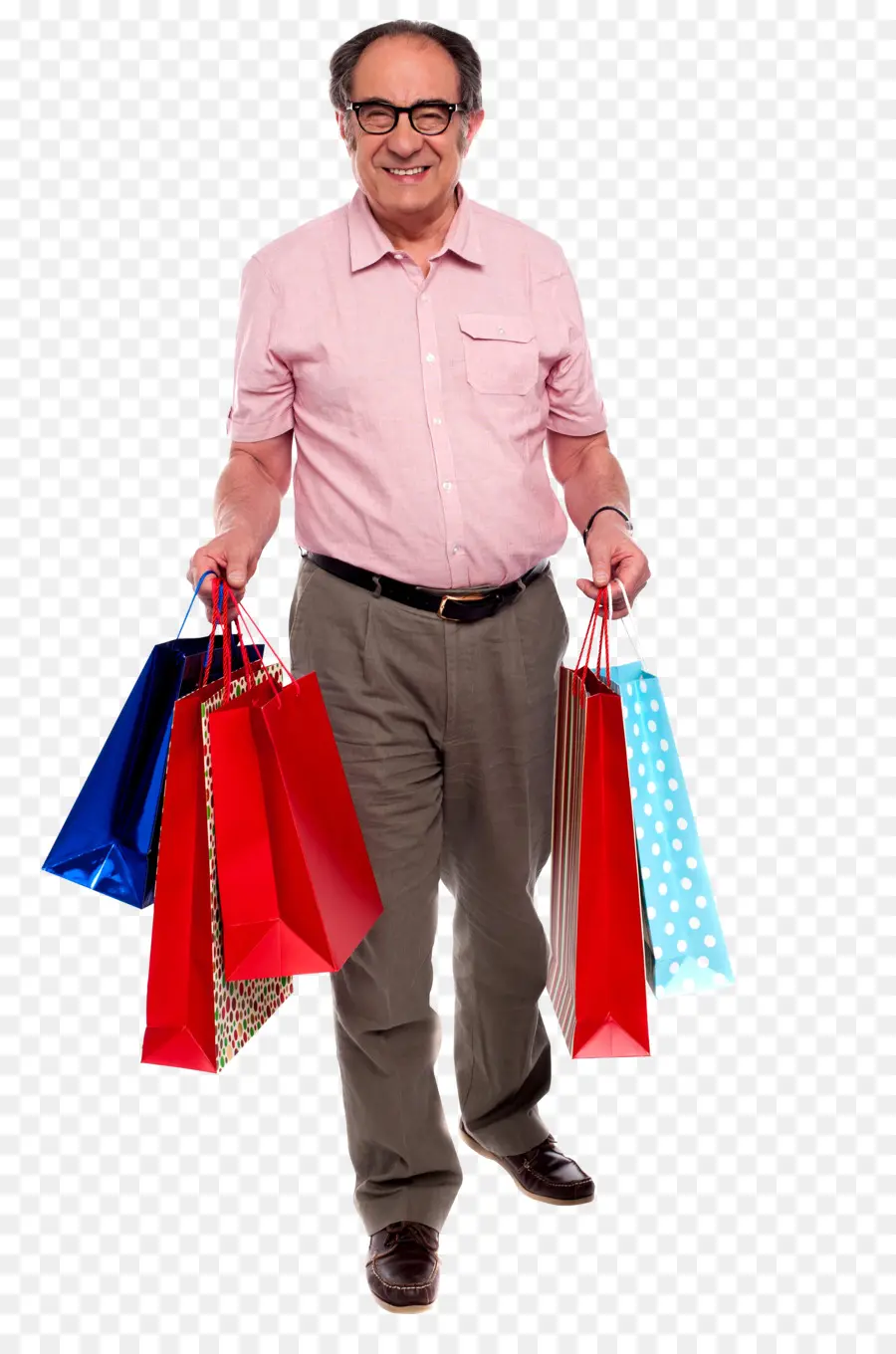 Hombre Con Bolsas De Compras，Compras PNG