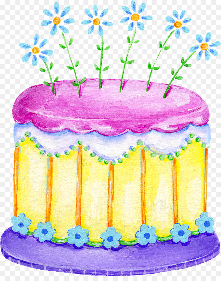 Pastel De Cumpleaños，Glaseado De Formación De Hielo PNG