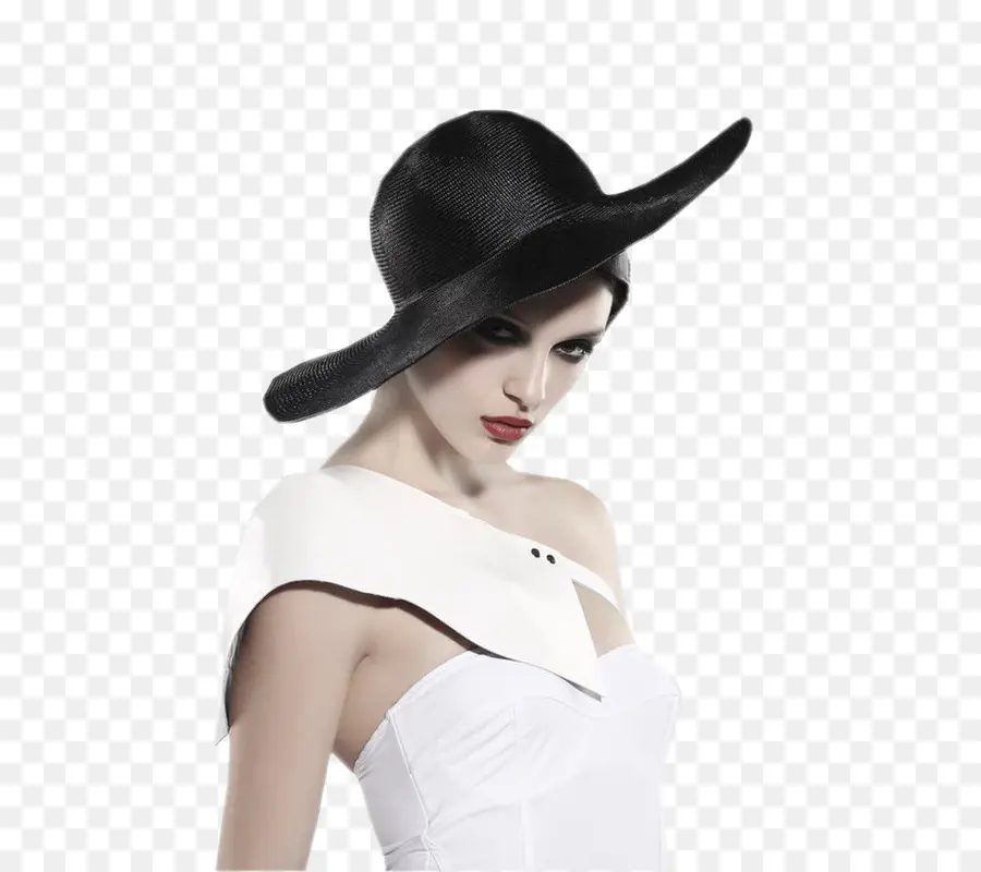 Mujer Con Un Sombrero，Sombrero PNG