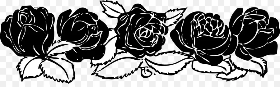 Rosas Negras，Hojas PNG