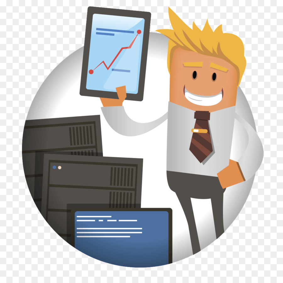 Empresario Con Tableta，Tableta PNG