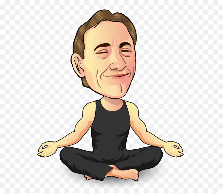 Hombre Meditando，Yoga PNG