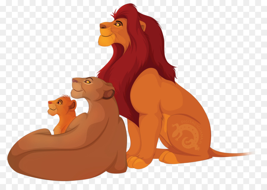 Familia De Leones，Dibujos Animados PNG