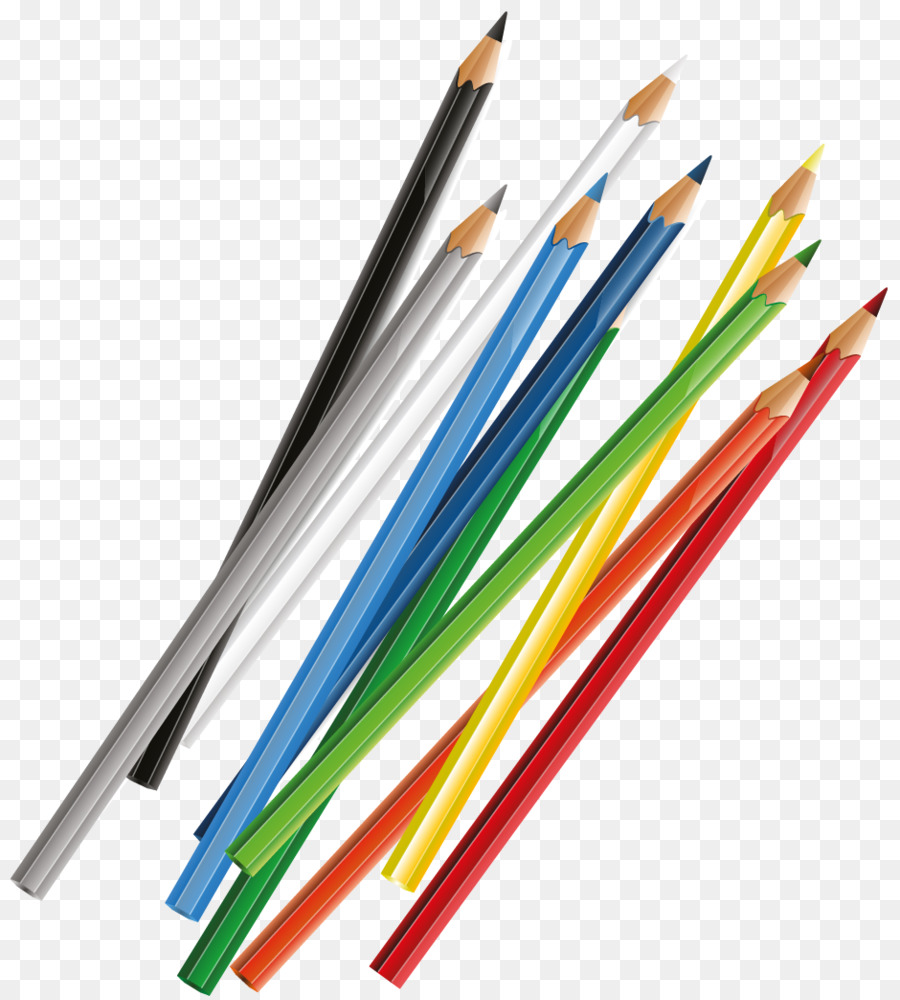 Lápices De Colores，Dibujo PNG