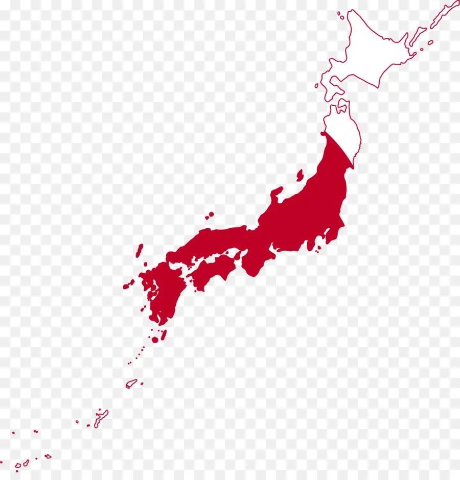 Japón，Mapa PNG