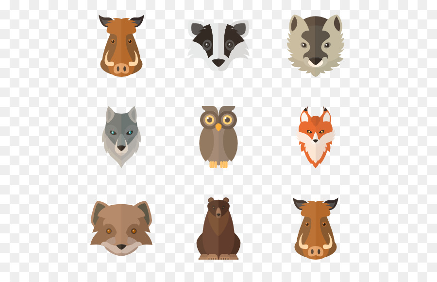 Caras De Animales，Dibujos Animados PNG