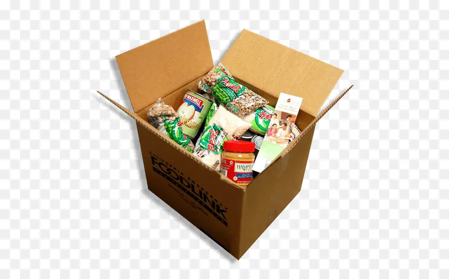 Caja De Donación De Alimentos，Alimento PNG