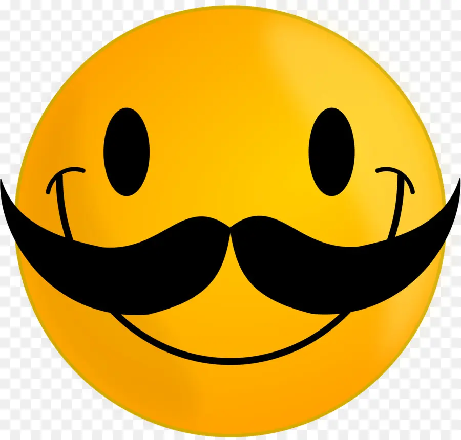 Cara Sonriente Con Bigote，Sonrisa PNG