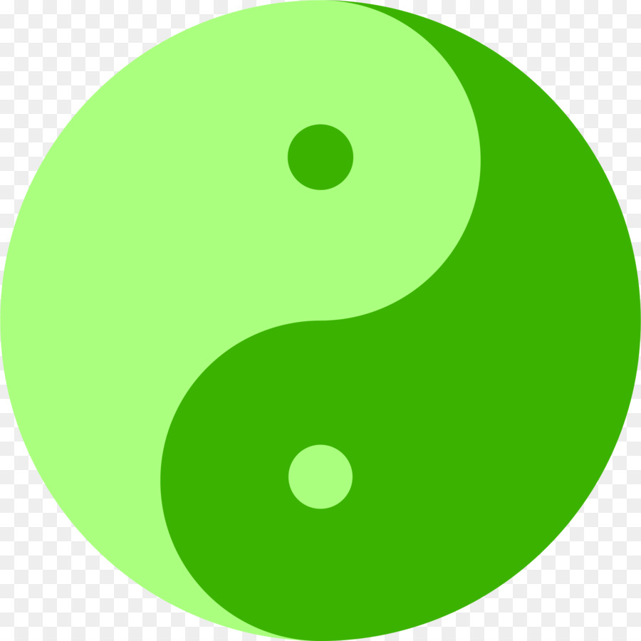 Yin Yang Verde，Balance PNG