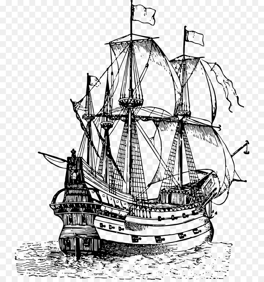 Galeón，Dibujo PNG