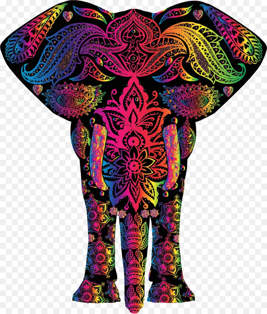 Elefante Decorativo，Arte PNG