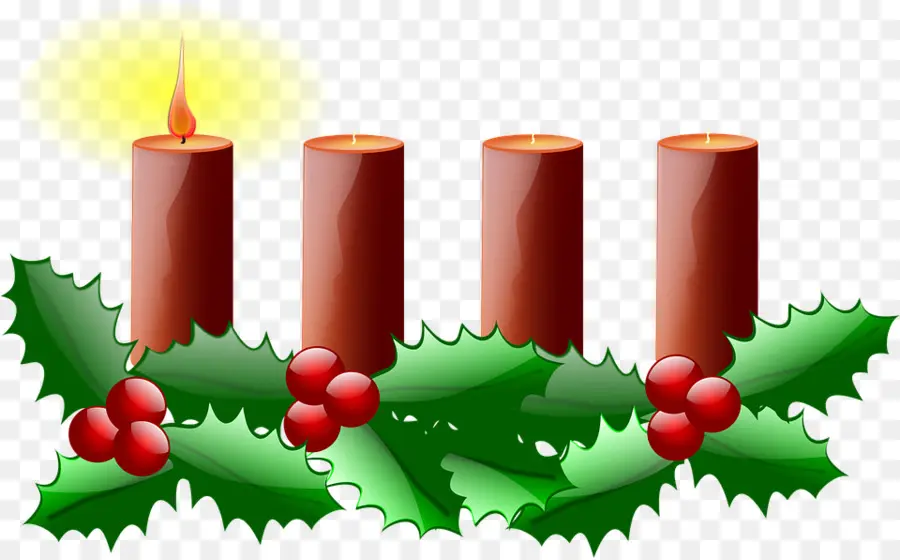 Velas De Adviento，Acebo PNG