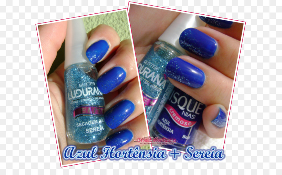 Azul，Esmalte De Uñas PNG