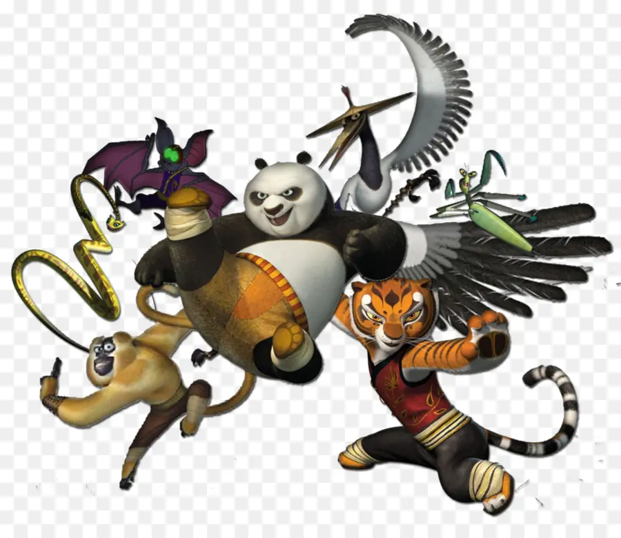 Personajes De Kung Fu Panda，Correos PNG