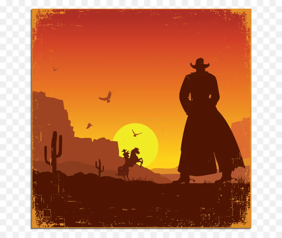 Vaquero，Atardecer PNG