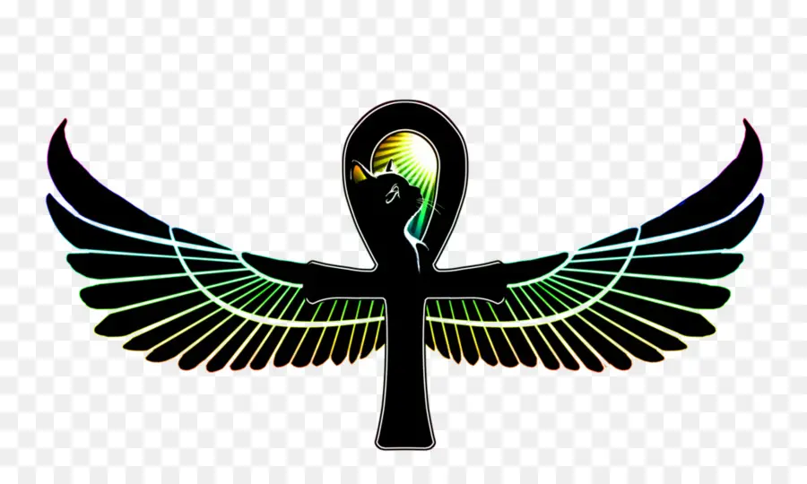 Ankh Con Alas，Egipcio PNG