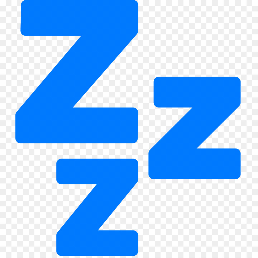 Símbolo Azul Zzz，Dormir PNG