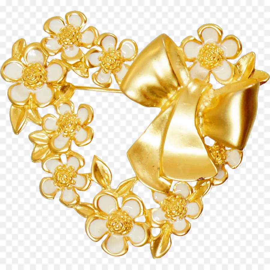 Broche De Corazón，Flores PNG