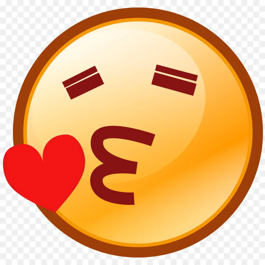 Emoji De Cara De Beso，Besar PNG