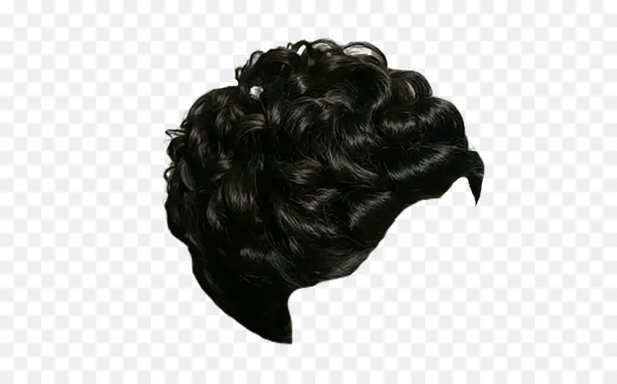 Pelo Rizado，Negro PNG