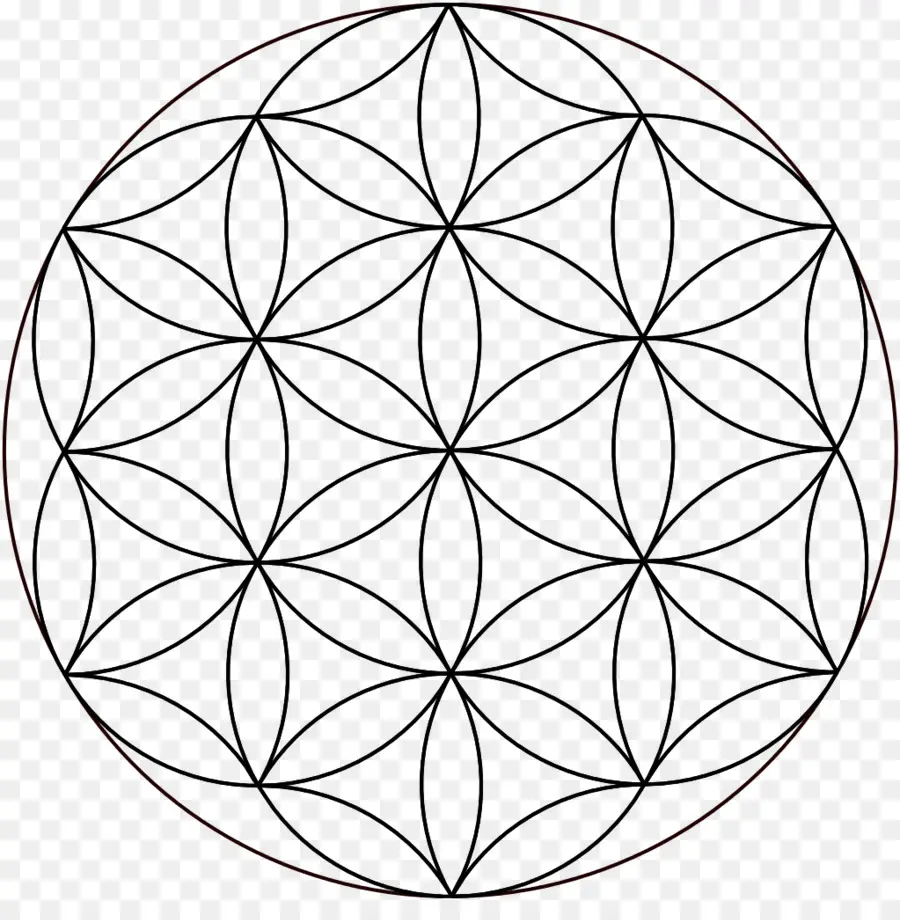 La Superposición De Los Círculos De La Cuadrícula，La Geometría Sagrada PNG