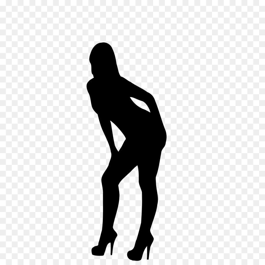 Silueta De Una Mujer，Pose PNG