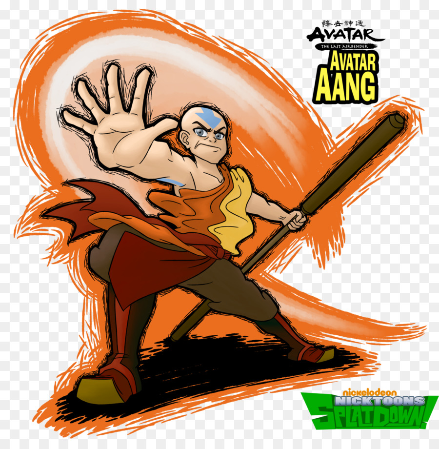 Aang，Katara PNG