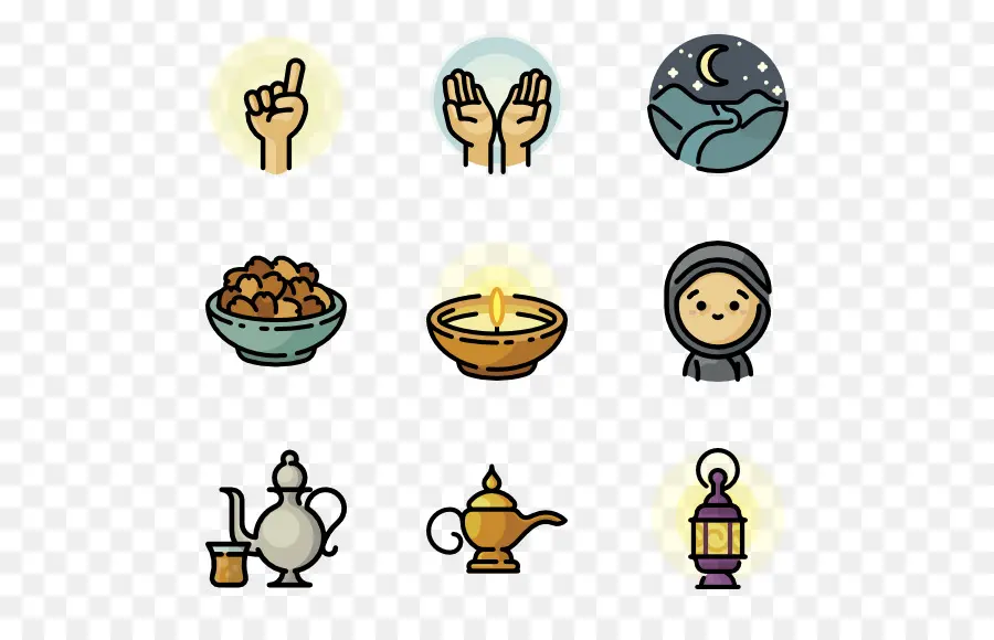 Iconos De Ramadán，Oración PNG