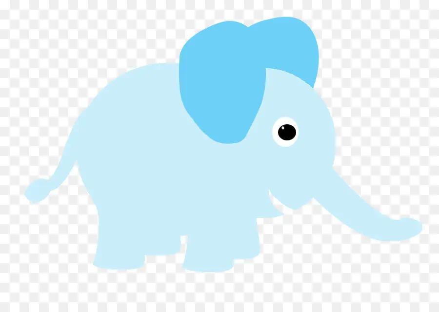 Elefante Azul，Dibujos Animados PNG