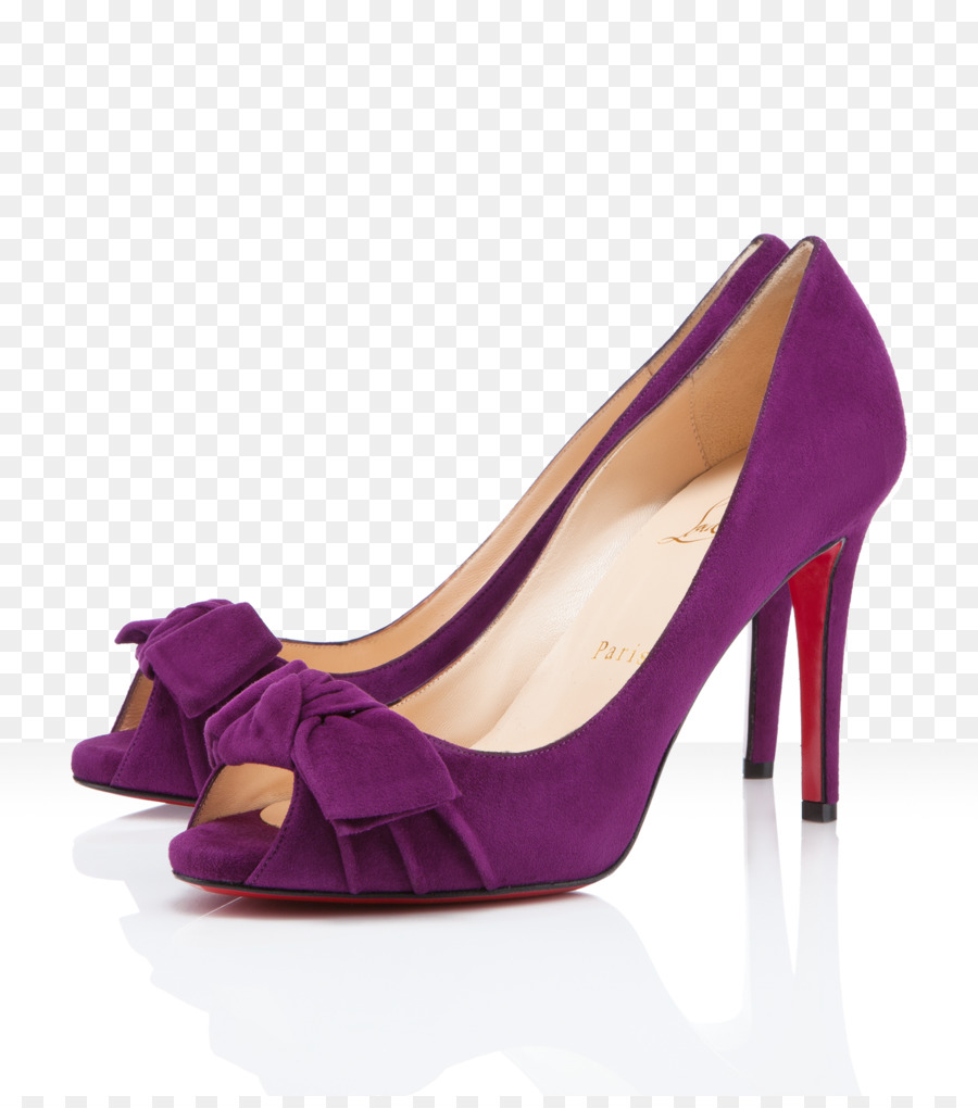 Tacón Alto Morado，Zapato PNG